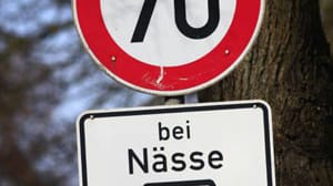 Vorsicht bei Nässe!