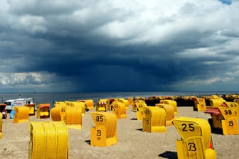 Auch in Deutschland, wie hier im Juli 2012 an der Küste vor Cuxhaven, können Tornados entstehen.
