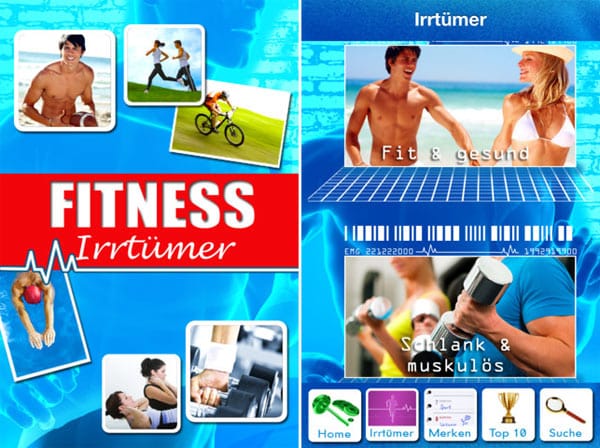 Fitness-Irrtümer-App