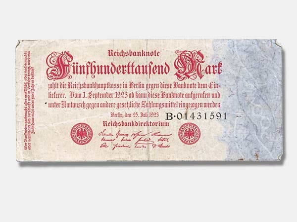 500.000-Mark-Reichsbanknote von 1923