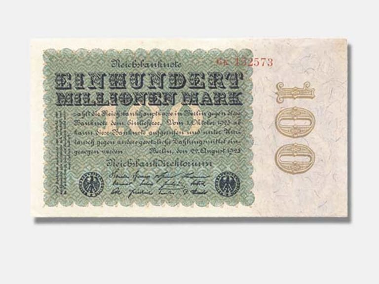 100-Millionen-Mark-Reichsbanknote von 1923