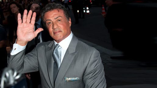 Erster öffentlicher Auftritt: Sylvester Stallone bei der "Expendables 2"-Premiere in Paris.