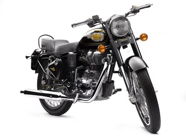 Im Jahr 1933 wurde das Motorrad-Erfolgsmodell von Royal Enfield "Bullet" erstmals aufgelegt. Heute kostet die Maschine 5450 Euro.
