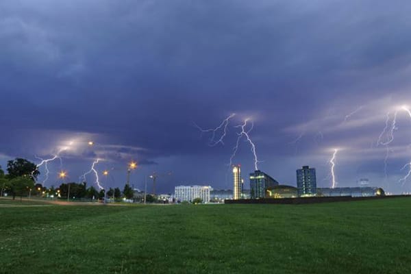 Bei einem Gewitter wie diesem sollte man sich besser nicht im Freien aufhalten