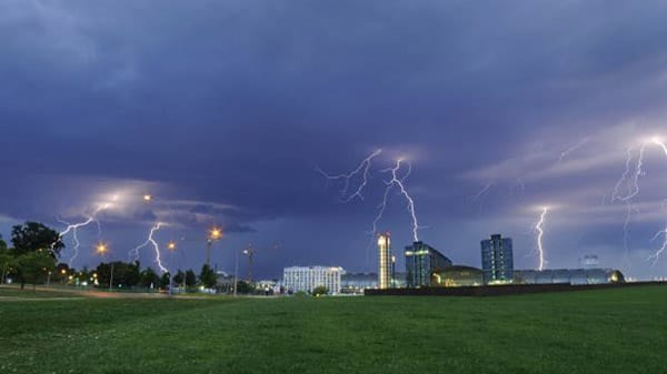 Bei einem Gewitter wie diesem sollte man sich besser nicht im Freien aufhalten