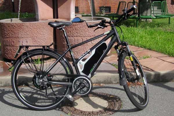Das 45 km/h schnelle Bike hat 28 Zoll-Räder und wiegt 30 Kilogramm.