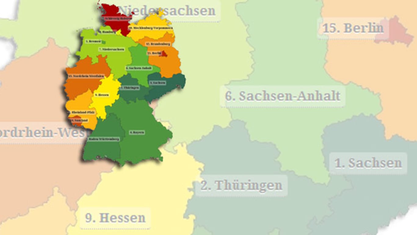 Laut Bildungsmonitor 2012 sind die Bildungschancen deutschlandweit in Sachsen am größten.