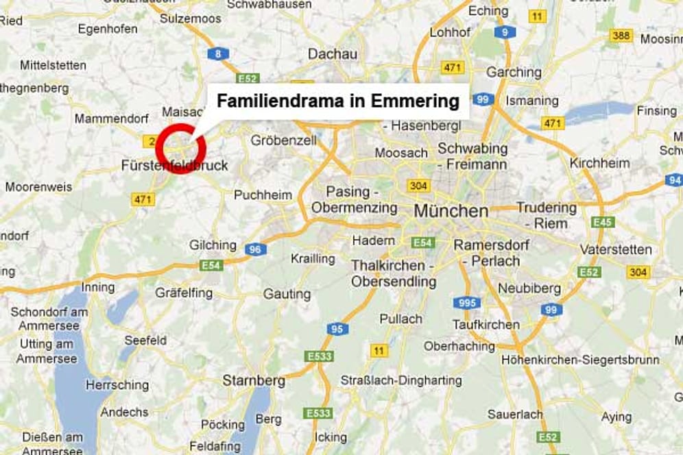 Familiendrama in Oberbayern: Eine 38-jährige Mutter hat in Emmering (Landkreis Fürstenfeldbruck) offenbar ihre beiden Kinder und anschließend sich selbst getötet.