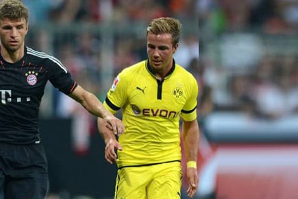 Bayerns Thomas Müller (re.) steht im Ranking ganz oben. BVB-Youngster Mario Götze holt immer mehr auf.