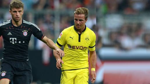 Bayerns Thomas Müller (re.) steht im Ranking ganz oben. BVB-Youngster Mario Götze holt immer mehr auf. Bayerns Thomas Müller (re.) steht im Ranking ganz oben. BVB-Youngster Mario Götze holt immer mehr auf.