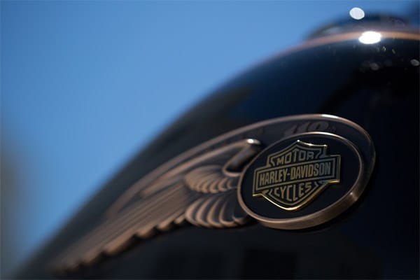 Weil dieser Alterungsprozess niemals völlig identisch ausfällt, wird jedes Emblem dabei zu einem vollkommen einzigartigen Stück Kunsthandwerk. Das i-Tüpfelchen bildet ein erhabenes goldfarbenes Cloisonné in Gestalt des Harley-Davidson Logos.