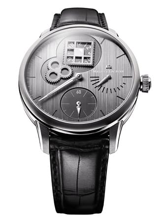 2010 brachte Maurice Lacroix mit der "Masterpiece Régulateur Roue Carrée" die erste Uhr mit einem rechteckigen Zahnrad auf den Markt.
