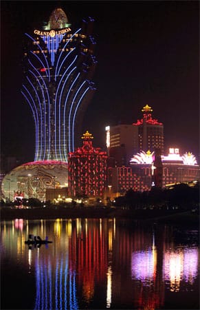 Das Grand Lisboa Hotel in Macau zählt gleichfalls zu den höchsten Hotels der Welt.