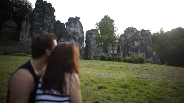 Die Externsteine bei Horn-Bad Meinberg sind ein beliebtes Ausflugsziel.