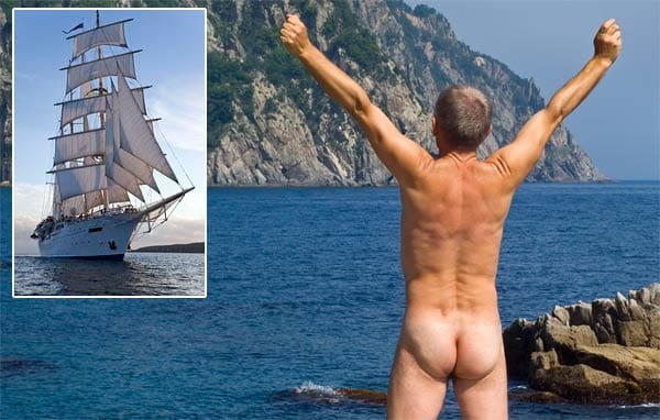 Nackt in den Urlaub segeln: Auf der "Star Flyer" steuern FKK-Fans die Metropolen der Ostsee an.