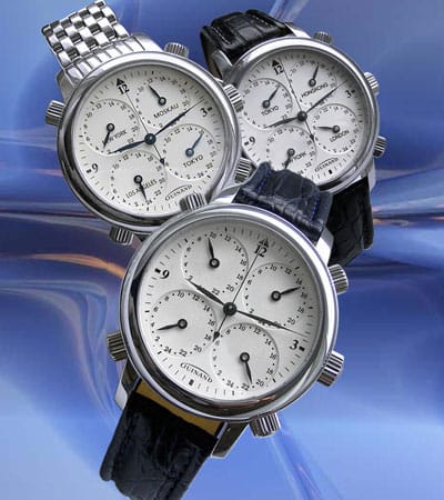 Guinand WZU-5: Die Uhr mit den fünf Zeiten ist ab 2.400 Euro zu haben.