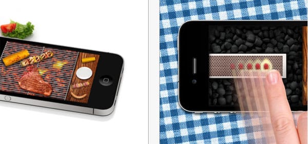 Mit der "Grillmeister iPhone-App" können Sie Ihr Können unter Beweis stellen und verschiedene Produkte wie Lamm ,Steak oder Maiskolben virtuell auf den Grill legen. Die witzige App kostet im App Store 79 Cents.
