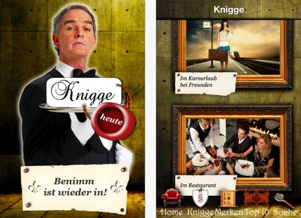 ...wo man das Besteck korrekt hinlegt, hilft die iPhone-App „Knigge heute“ für 0,79 Euro im App Store weiter.