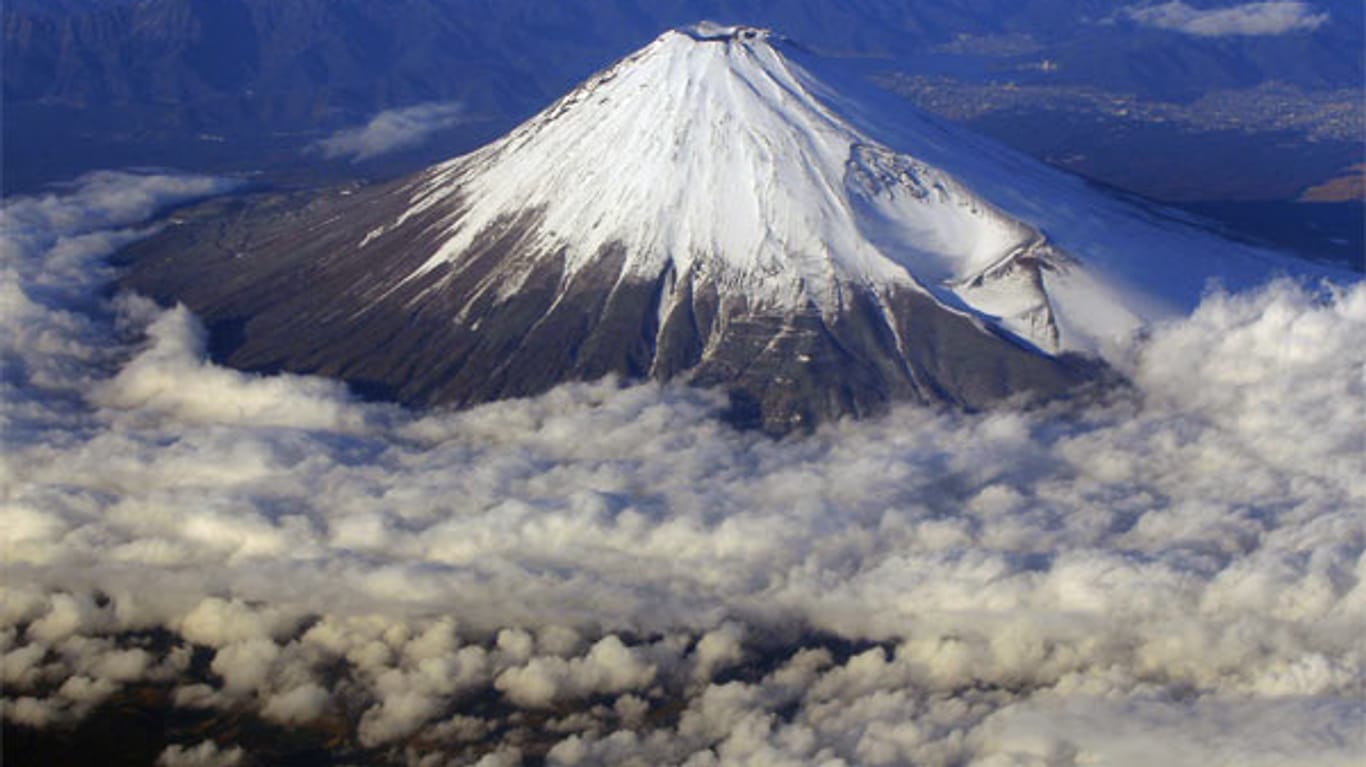 Mount Fuji, Japan: Noch keine Eruption am schönsten Berg der Welt - aber bedenkliches Zittern.
