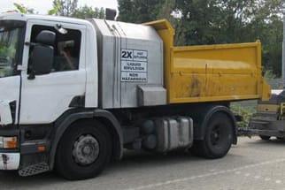 Als "absolut verkehrsgefährdend" stufte der TÜV diesen Lkw aus Großbritannien ein