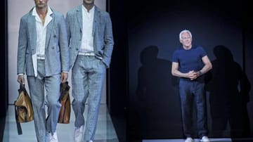 Niemand schneidert so perfekt sitzende Anzüge wie Giorgio Armani. Als erster präsentierte der Italiener Anzüge ohne Futter und befreite sie damit von ihrer Steifheit.