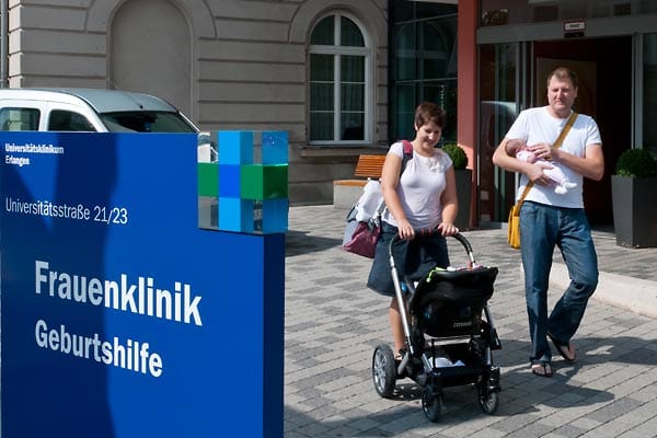 Universitätsklinikum Erlangen: Dieser Klinik hat Sandra G. ihre Gesundheit und ihr Baby zu verdanken.