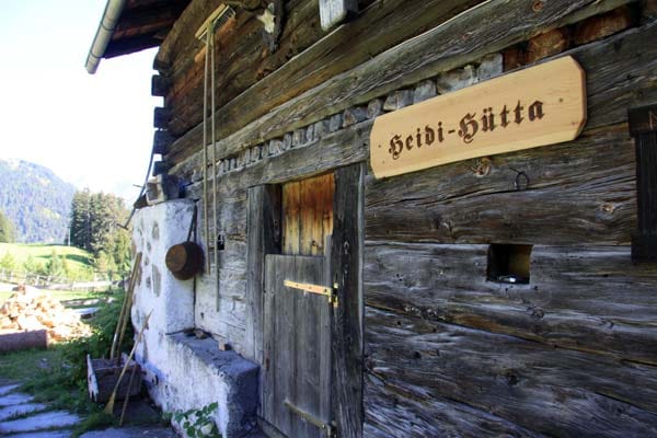 Original-Heidihütte im Albula-Tal.