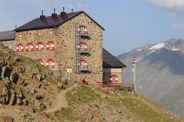 Startpunkt ist die Breslauer Hütte in 2844 Metern Höhe.