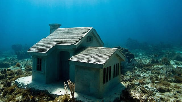 "Urban Reef": Zementhaus im Unterwassermuseum