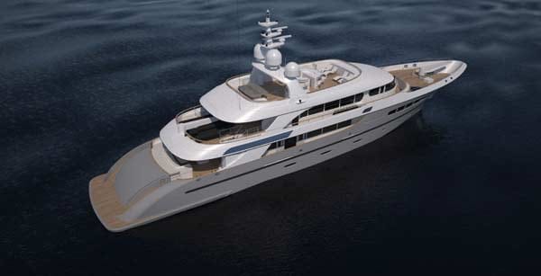 Die fast 50 Meter lange Superjacht Assima feierte ihre Premiere auf der diesjährigen Monaco Yacht Show.