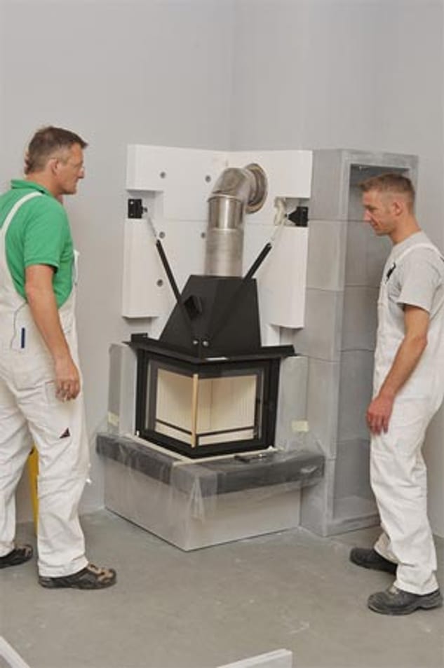 Bausatz-Kamin zum Selberbauen