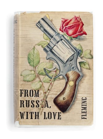 Und auch die Original-Ausgabe von Ian Flemings "From Russia with love".