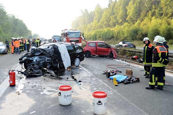 Unfall durch Geisterfahrerin