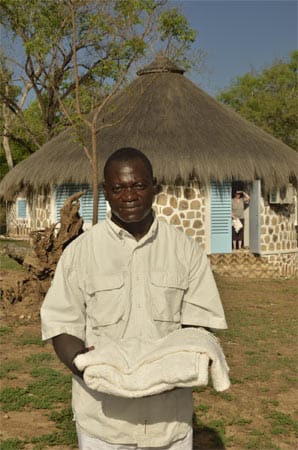 Mitarbeiter der Bouba-Ndjida-Lodge in Kamerun, Zentralafrika, Afrika.