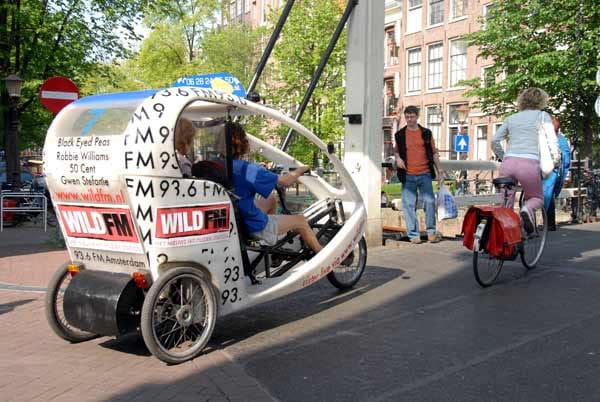 Rad-Taxi in Amsterdam.