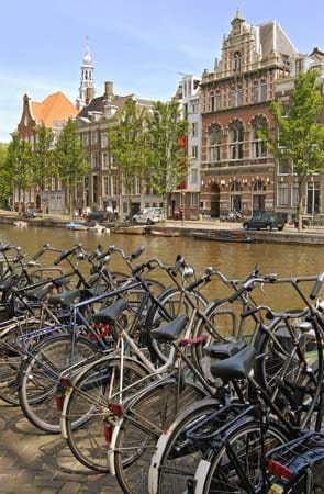 Amsterdam: Hauptstadt der Radfahrer.