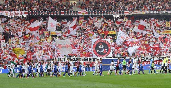 Fünf weitere deutsche Klubs haben den Sprung unter die Top 30 geschafft. Der VfB Stuttgart liegt mit einem Schnitt von 48.110 Zuschauern auf Platz 13.