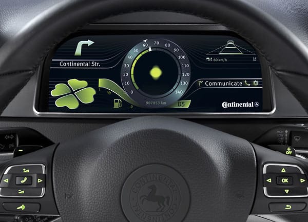 Hier eine digitale Tacho-Version von Continental: Ist das die Anzeige der Zukunft?