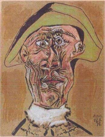 Pablo Picasso: Harlekin Kopf (1971)