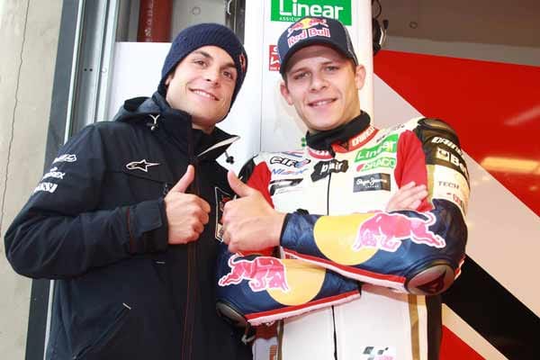 Daumen hoch: Cortese ist gut befreundet mit Moto2-Champion und jetzigem MotoGP-Fahrer Stefan Bradl.