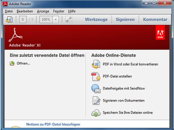 PDF-Dateien öffnen und ausdrucken