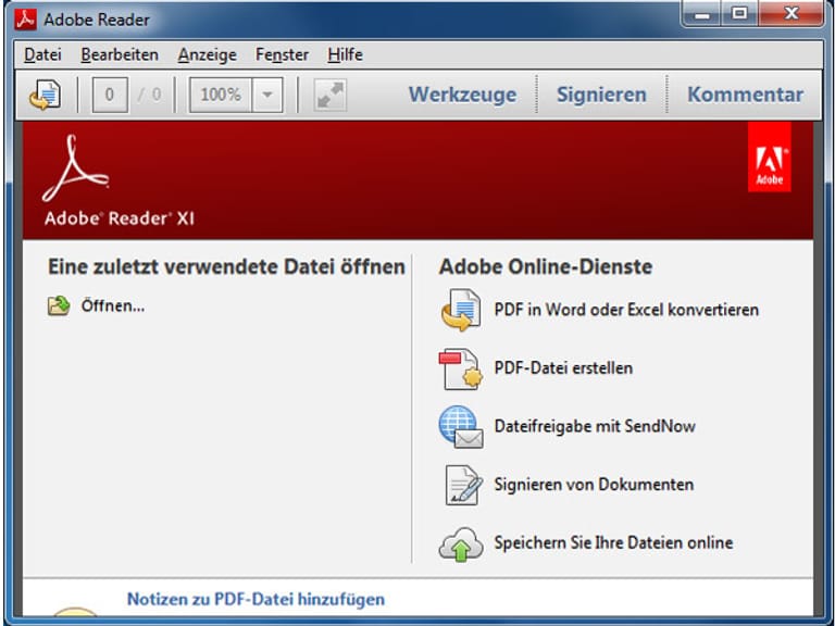 PDF-Dateien öffnen und ausdrucken