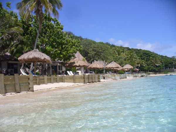 Das Castaway Island Resort auf Castaway Island, Fidschi.