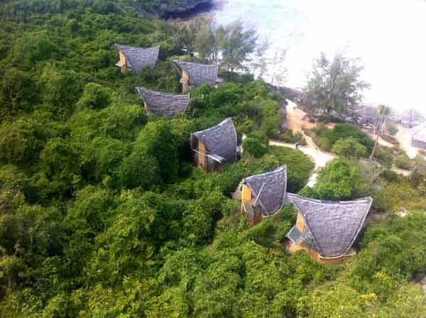 Hotel Chumbe Island Lodge auf Chumbe Island, Sansibar.