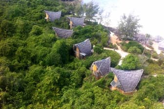 Hotel Chumbe Island Lodge auf Chumbe Island, Sansibar.