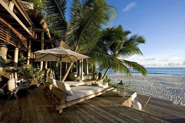Das Hotel North Island auf North Island, Seychellen.
