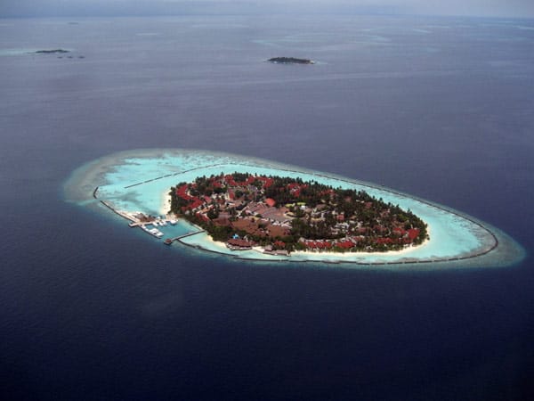 Das Kurumba Maldives Resort im Nord-Malé-Atoll auf den Malediven.