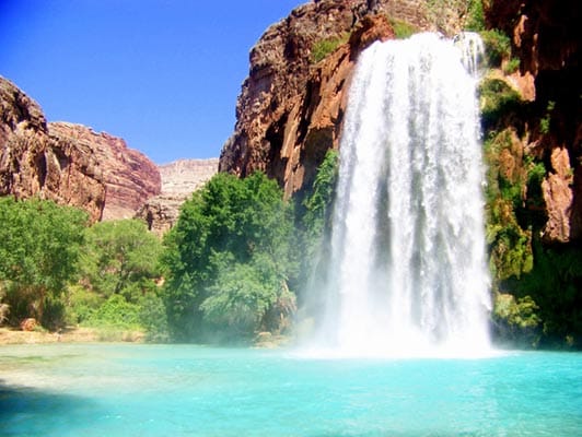 Pool bei den Havasu Falls in Arizona