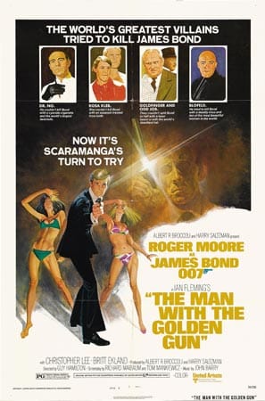 Nur ein Jahr später folgte mit "Der Mann mit dem goldenen Colt" (Originaltitel: The Man with the Golden Gun) der neunte Film der James Bond-Serie. Roger Moore übernahm zum zweiten Mal die Rolle des britischen Geheimagenten. Der Film startete am 20. Dezember 1974 in den bundesdeutschen Kinos.