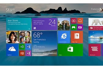 Startbildschirm von Windows 8